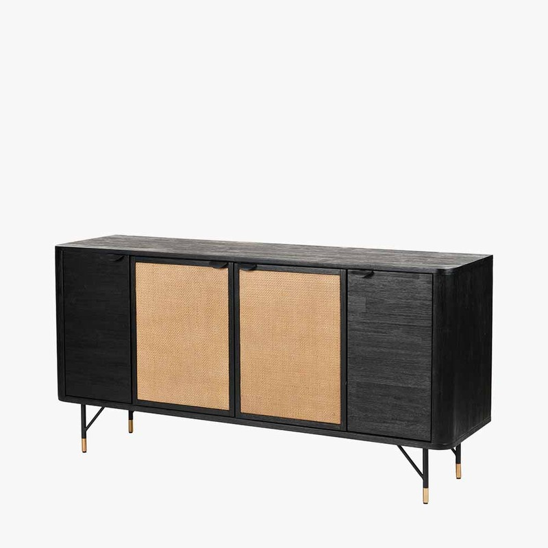 Fiji 4 Door Rattan Sideboard