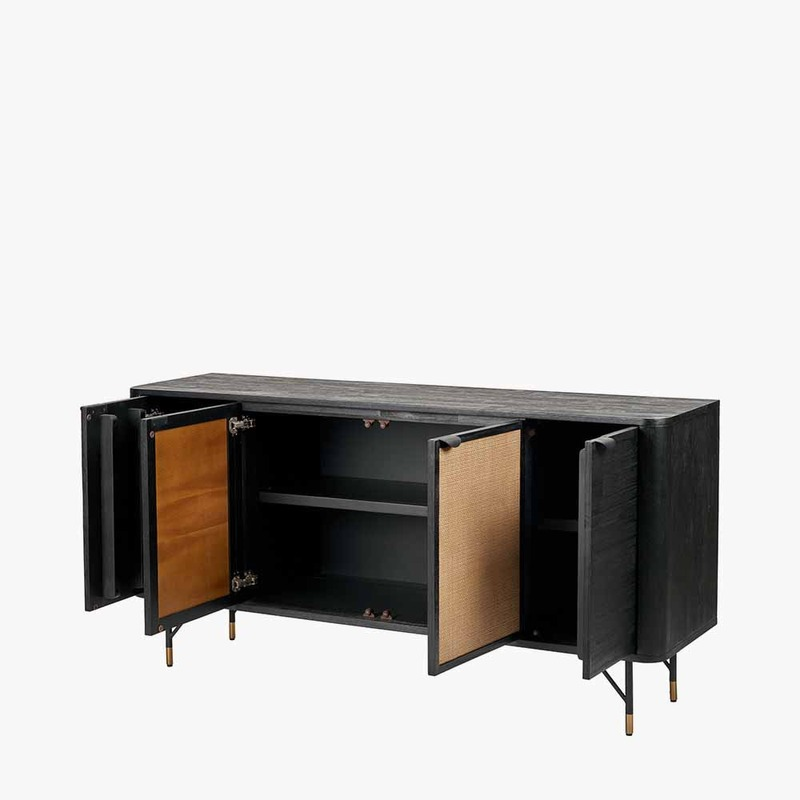 Fiji 4 Door Rattan Sideboard