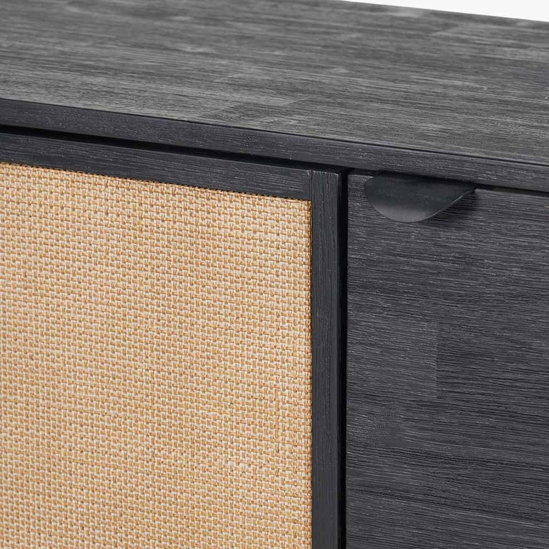 Fiji 4 Door Rattan Sideboard