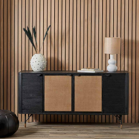 Fiji 4 Door Rattan Sideboard