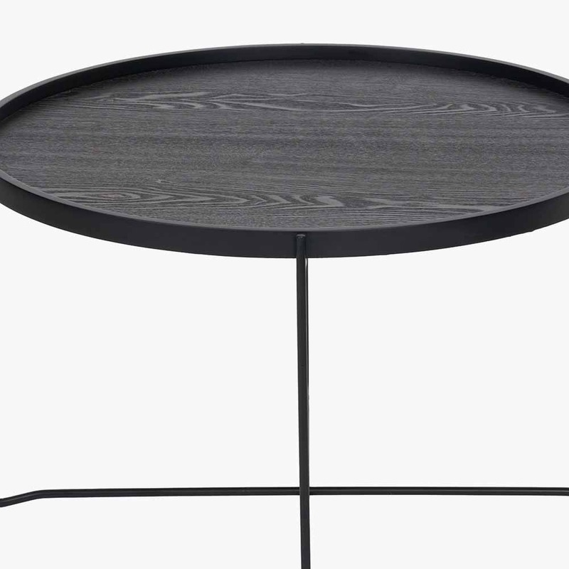 Voss Black Metal Coffee Table