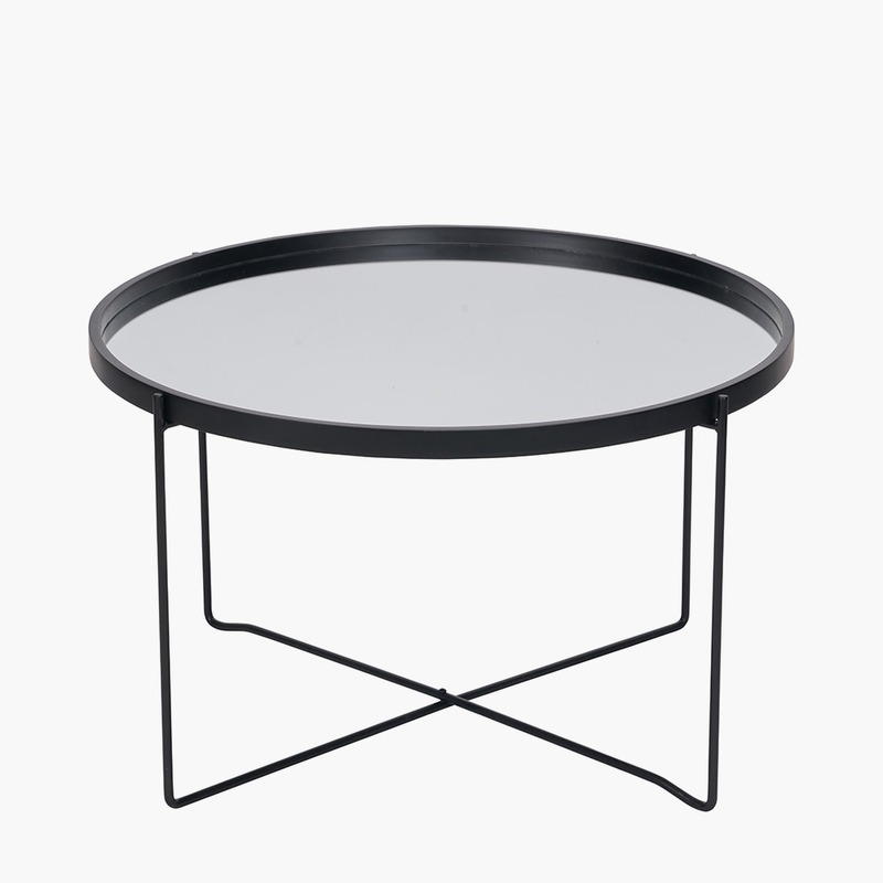 Voss Black Metal Coffee Table