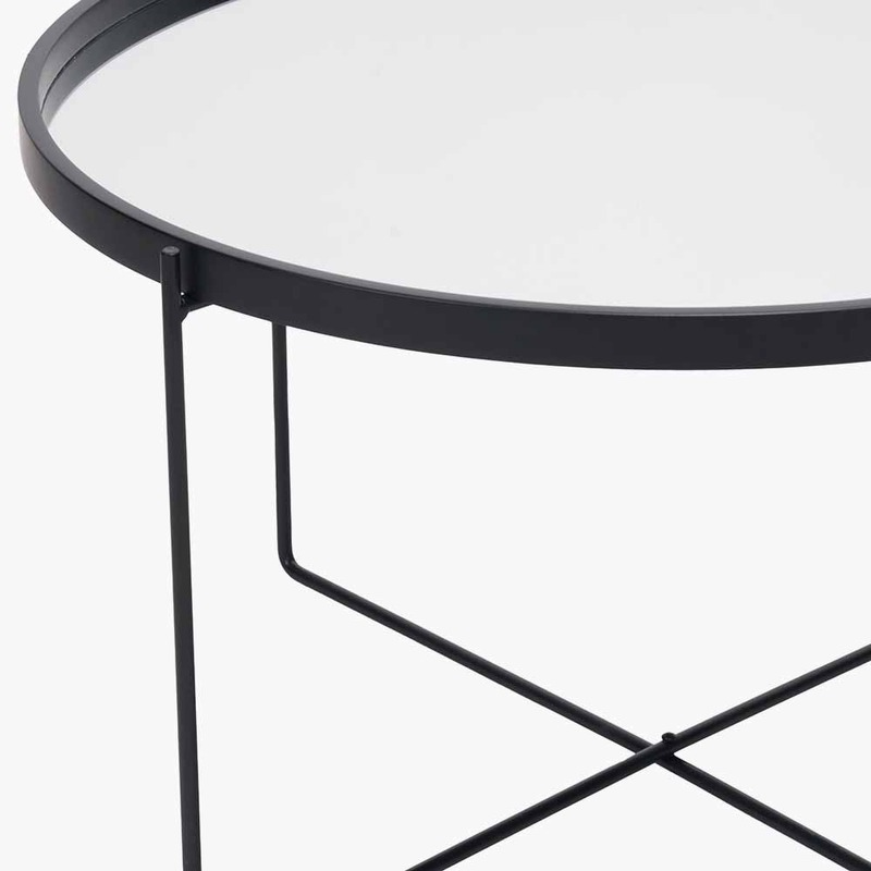 Voss Black Metal Coffee Table