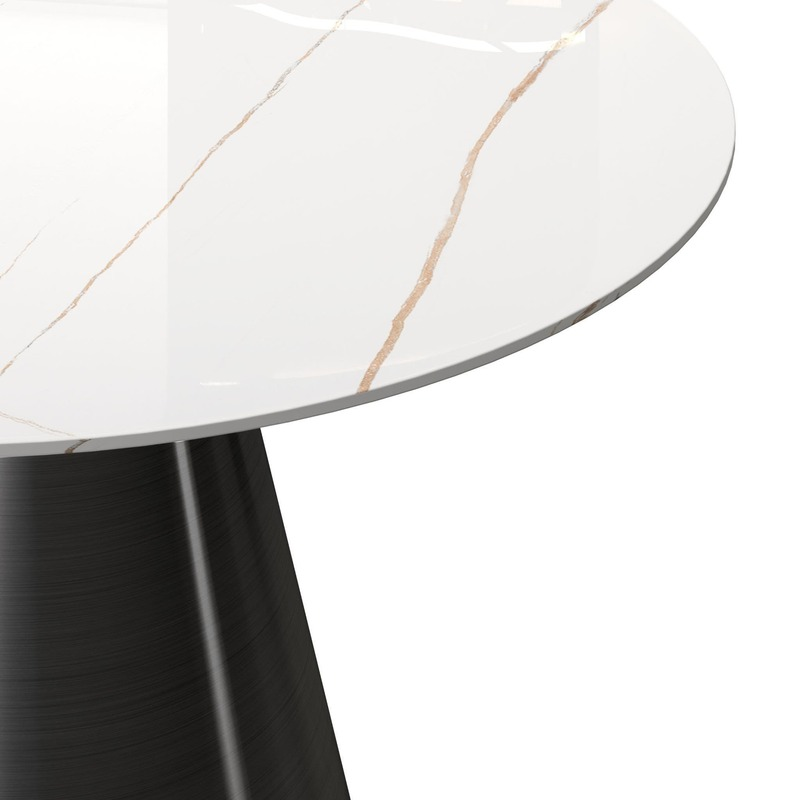 Toby Round Sintered Stone Dining Table