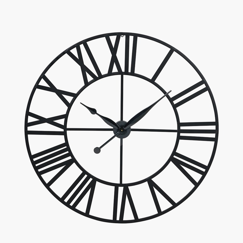 Metal Large Round Wall Clock