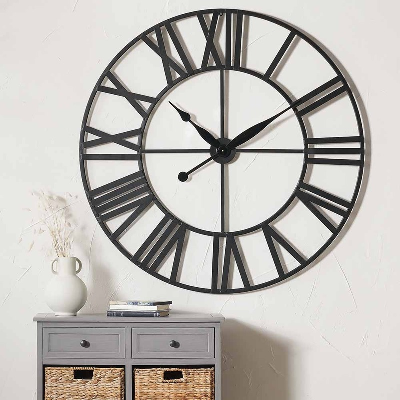 Metal Large Round Wall Clock