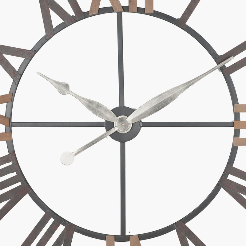 Metal Large Round Wall Clock