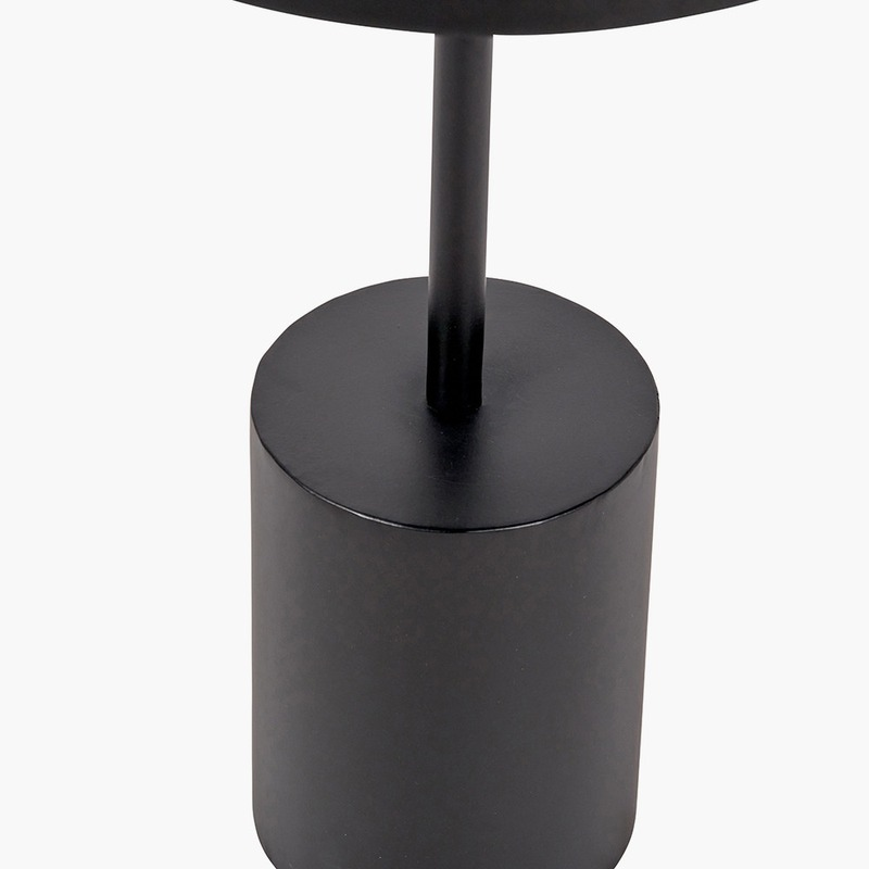 Enzo Black Marble Side Table