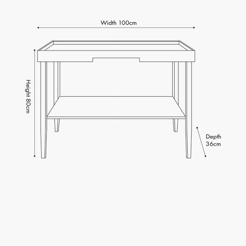 Marnie Black Console Table