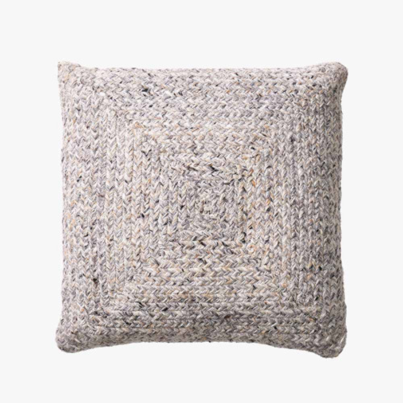 Warm Grey Tweed Design Scatter Cushion