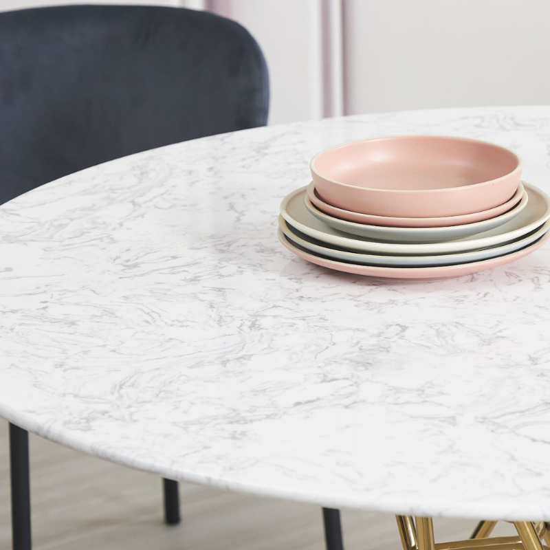 Round Marble Dining Table