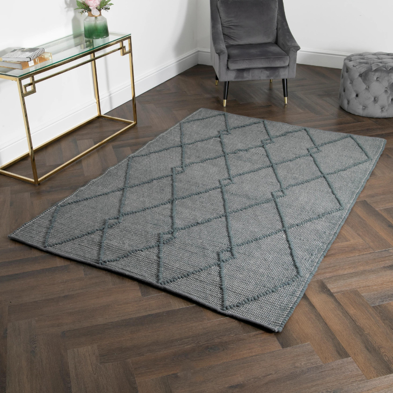 Diamond Pattern Large Rug