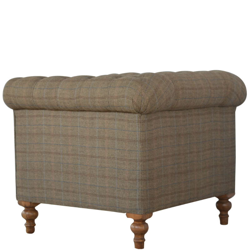 Chesterfield Multi Tweed Armchair