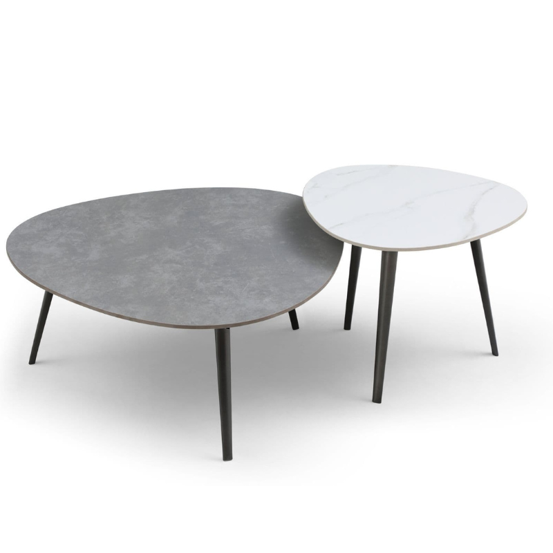 Gabell Triangle Sintered Stone Coffee Tables