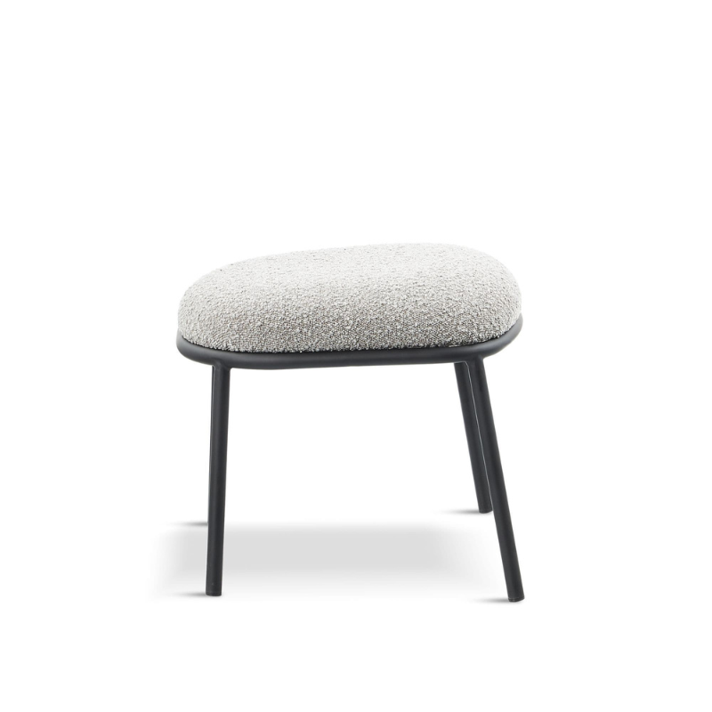 Bouclé Lounge Stool