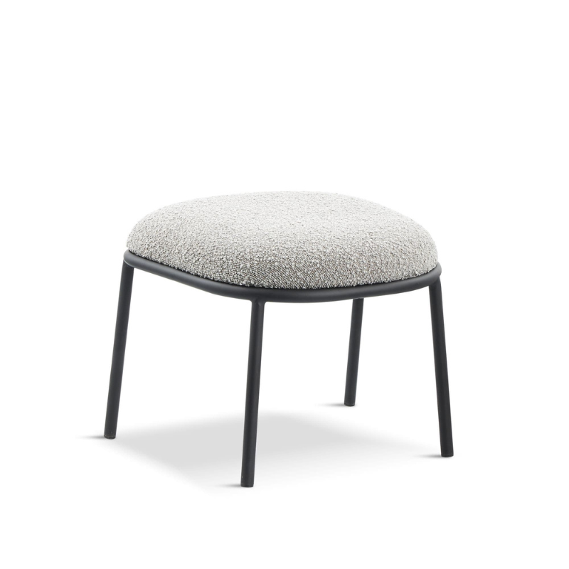 Bouclé Lounge Stool