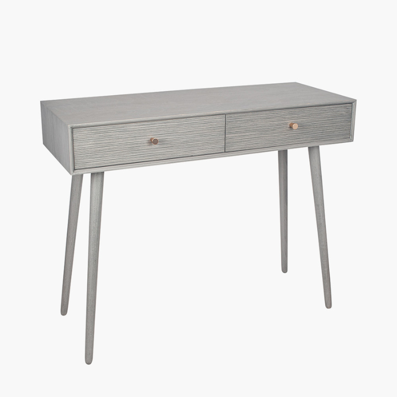 Chaya Dark Grey 2 Drawer Console Table