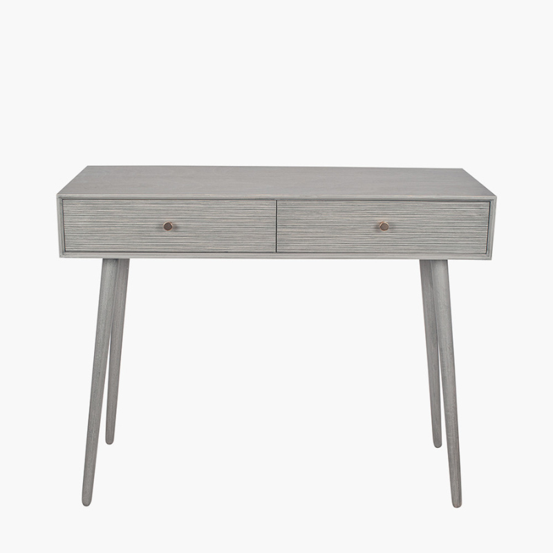 Chaya Dark Grey 2 Drawer Console Table