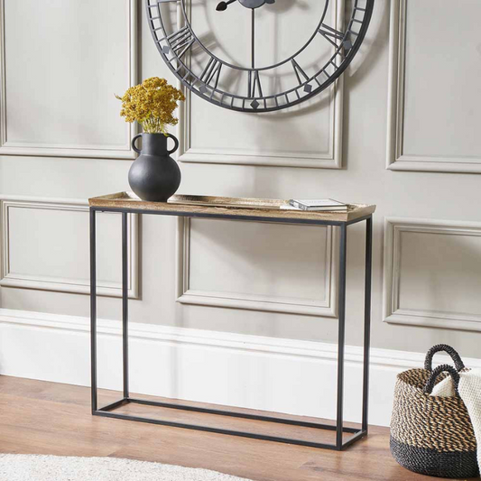 Franklin Gold Cast Console Table