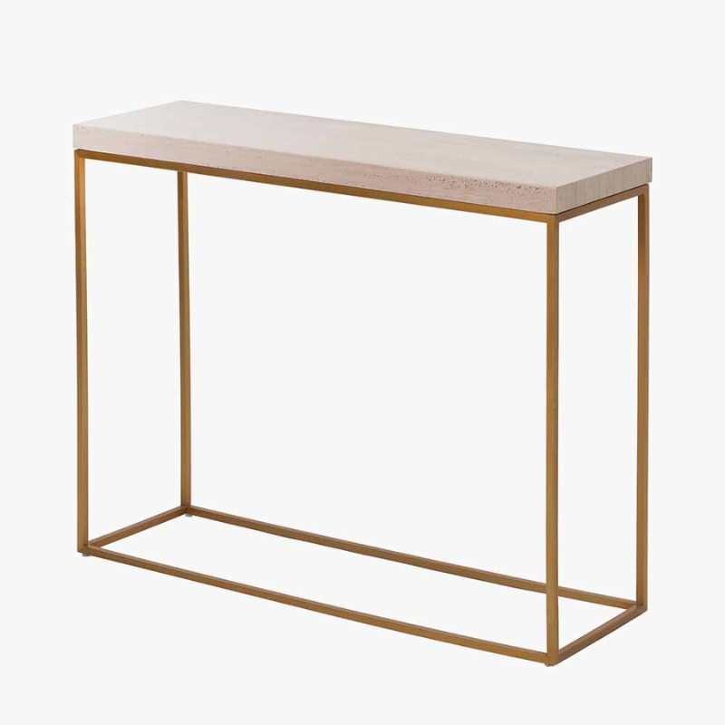 Madison Granite and Metal Console Table