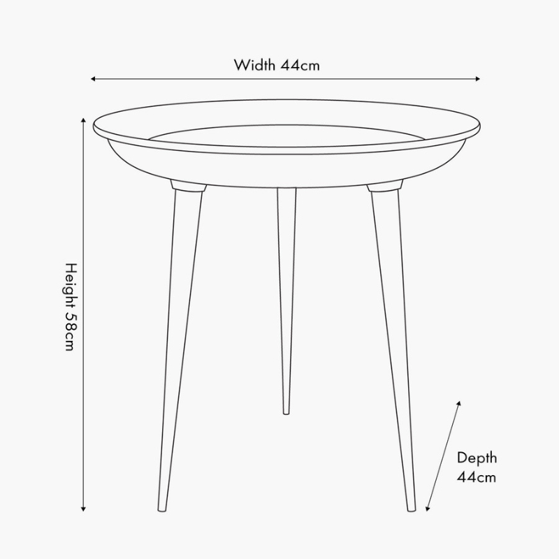 Seline Metal Side Table