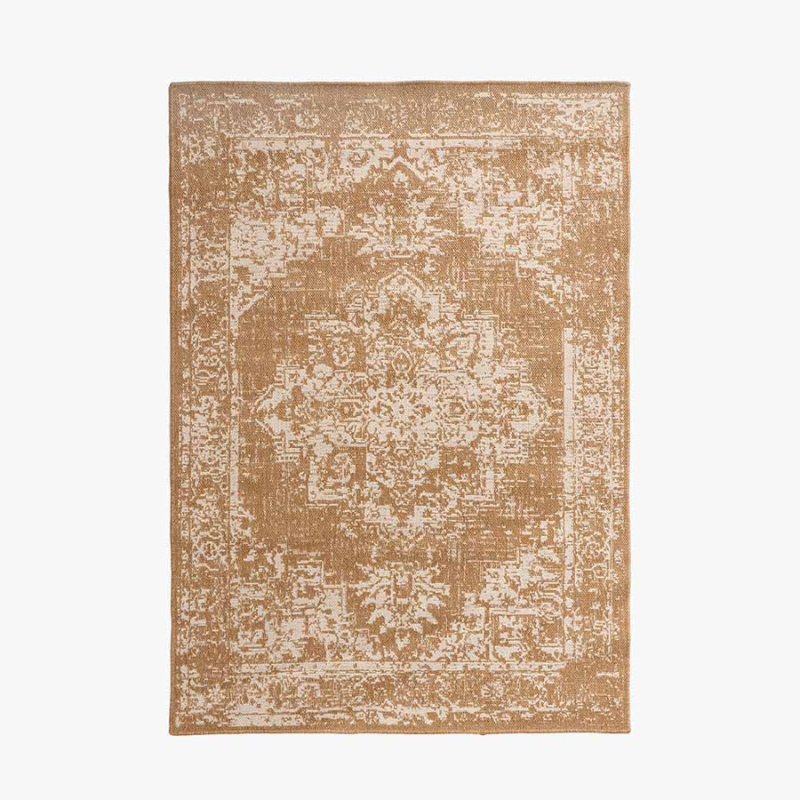 Natural and White Vintage Design Rug