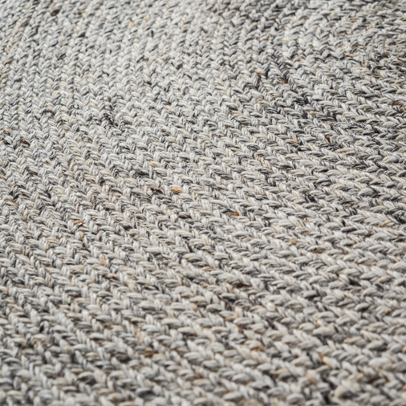 Warm Grey Tweed Design Rug